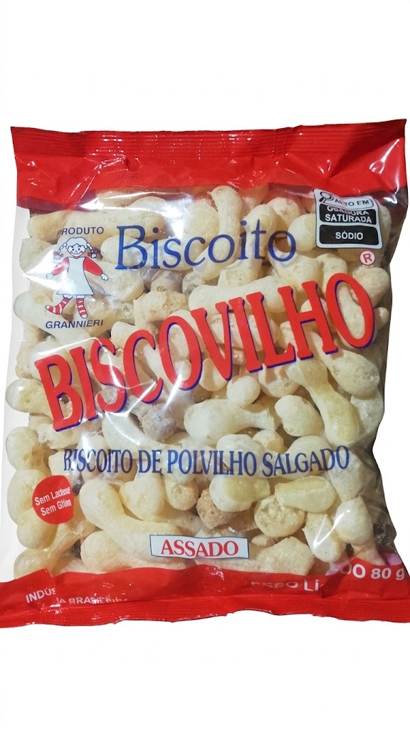 BISCOITO DE POLVILHO SALGADO PALITO UND 80GRS
